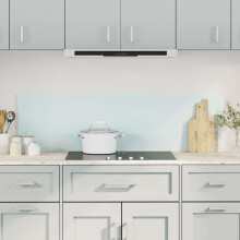 Berkfield Kitchen Backsplashes 2 pcs White 70x40 cm Tempered Glass