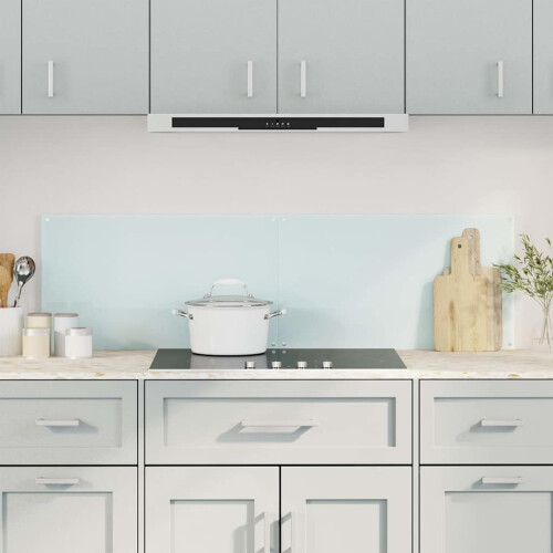 Berkfield Kitchen Backsplashes 2 pcs White 70x40 cm Tempered Glass