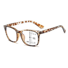 Progressive Reading Glasses 3.0x Blue Light Blocking Multifocus Anti Glare Tortoise Frame for Men Women