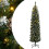 Berkfield Artificial Slim Christmas Tree 300 LEDs 240 cm 1
