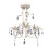 Crystal Pendant Ceiling Lamp Chandelier Elegant White 2