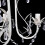 Crystal Pendant Ceiling Lamp Chandelier Elegant White 3
