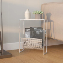Berkfield Magazine Rack Silver 35x15x45 cm Steel