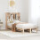 Berkfield Bookcase Bed without Mattress 90x190 cm Single Solid Wood Pine 1