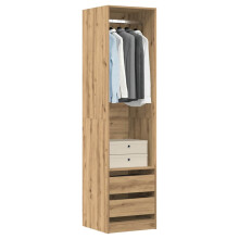 Berkfield Wardrobe Artisan Oak 50x50x200 cm Engineered Wood