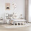 Berkfield Bookcase Bed without Mattress White 160x200 cm Solid Wood Pine 1