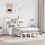 Berkfield Bookcase Bed without Mattress White 135x190 cm Double Solid Wood Pine 1