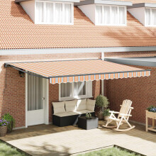 Berkfield Awning Frame Blue and Orange 450 x 300 cm