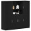 Berkfield 3 Piece Kitchen Cabinet Set Black Engineered Wood 1