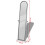 Berkfield Free Standing Floor Mirror Full Length Rectangular Grey 6