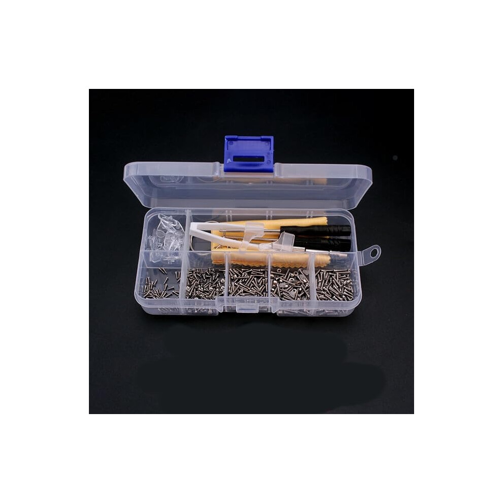 Eyeglass  Kit with Screws and Nose Pads, 516Pcs Glasses Screwdriver Set for Sunglasses and Reading Glasses