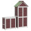 Berkfield 2 Piece Garden Tool Shed Set Mocha Solid Wood Pine 7