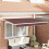 Berkfield Awning Frame Brown 350 x 200 cm Polyester with PU coating 1