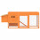 Berkfield Chicken Coop Brown 204x50x84 cm Solid Wood Pine 4