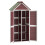 Berkfield 2 Piece Garden Tool Shed Set Mocha Solid Wood Pine 10