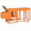 Berkfield Chicken Coop Brown 204x50x84 cm Solid Wood Pine 5