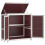 Berkfield 2 Piece Garden Tool Shed Set Mocha Solid Wood Pine 11