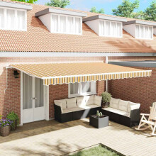 Berkfield Awning Manual Multicolour 500 x 300 cm Polyester and Metal