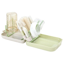 Baby Bottle Brush Set with Magnetic Head Design, Deep Reach Cleaning, Compact 2 in 1 Travel Kit
