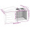 Berkfield Rabbit Hutch Grey 100.5x54x55 cm Solid Wood Pine 7