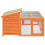 Berkfield Rabbit Hutch Brown 144x123x67.5 cm Solid Wood Pine 8