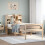 Berkfield Bookcase Bed without Mattress 90x190 cm Single Solid Wood Pine 1