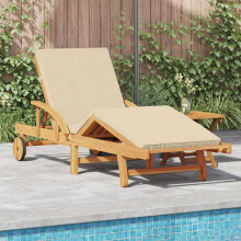 Berkfield Sun Lounger 2 pcs Beige 200 x 67 x 84 cm Solid Acacia Wood