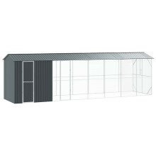 Berkfield Bird Cage Anthracite 860 x 208 x 247 cm Galvanised Steel