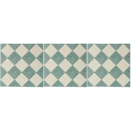 3Pcs Mini House Flooring Green Simulation Retro Floor Tile Props 2
