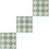 3Pcs Mini House Flooring Green Simulation Retro Floor Tile Props 4