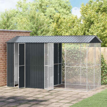 Berkfield Bird Cage Anthracite 430 x 208 x 247 cm Galvanised Steel