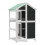 Berkfield Bird House Grey 97x81x152 cm Solid Wood Pine 4