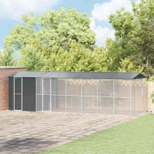 Berkfield Bird Cage Anthracite 860 x 310 x 247 cm Galvanised Steel