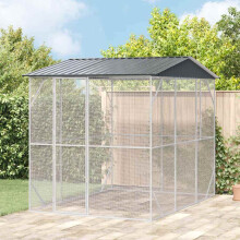 Berkfield Bird Cage Anthracite 227 x 310 x 247 cm Galvanised Steel