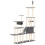 Berkfield Cat Tree with Sisal Scratching Posts Dark Grey 279 cm 5