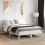 Berkfield Bed Frame without Mattress White 150x200 cm King Size Solid Wood Pine 1