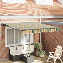 Berkfield Awning Frame Green and Yellow 300 x 250 cm