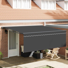 Berkfield Awning Frame Yellow and White 350 x 250 cm
