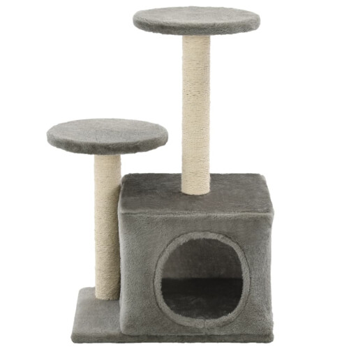 Berkfield Cat Tree with Sisal Scratching Posts 60 cm Grey 2