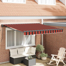 Berkfield Awning Frame Orange and Black 350 x 250 cm