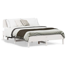 Berkfield Bed Frame without Mattress White 120x190 cm Small Double Solid Wood Pine