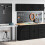 Berkfield Garage Cabinets 2 pcs Black Engineered Wood 1