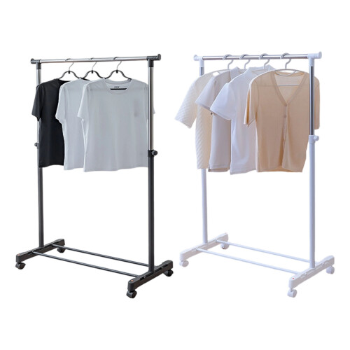 Compact Retractable Clothes Airer Sturdy Base Easy-Snow whitee 1
