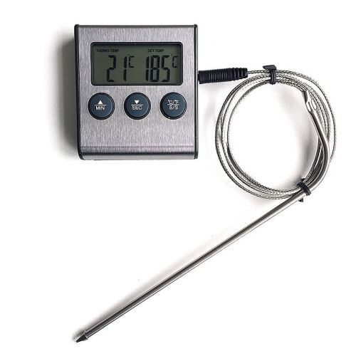 Digitales Ofen- und Fleischthermometer mit Timer