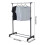 Compact Retractable Clothes Airer Sturdy Base Easy-Snow whitee 4
