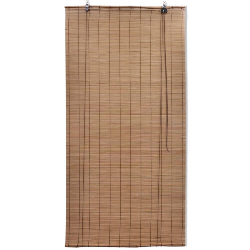 Berkfield Roller Blind Bamboo 140x220 cm Brown 2