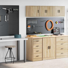 Berkfield Garage Cabinets 2 pcs Sonoma Oak Engineered Wood