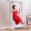 Compact Retractable Clothes Airer Sturdy Base Easy-Snow whitee 7