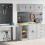 Berkfield Garage Cabinets 2 pcs Concrete Grey Engineered Wood 1