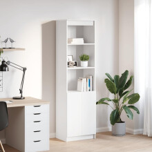 Berkfield Highboard White 50x35x180 cm Engineered Wood